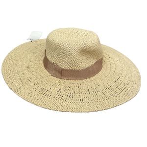 Beige straw hat